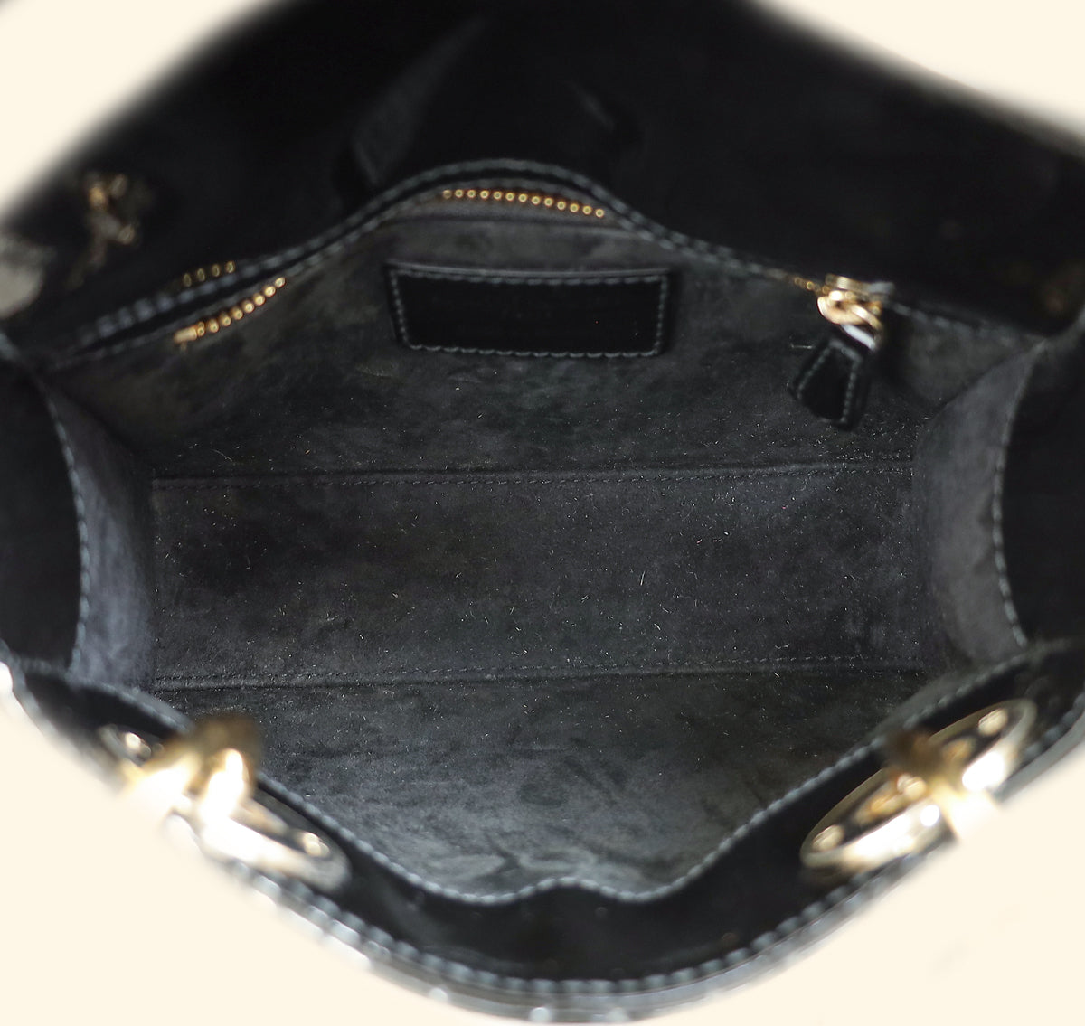 Christian Dior Black Lady Dior Mini Chain Bag