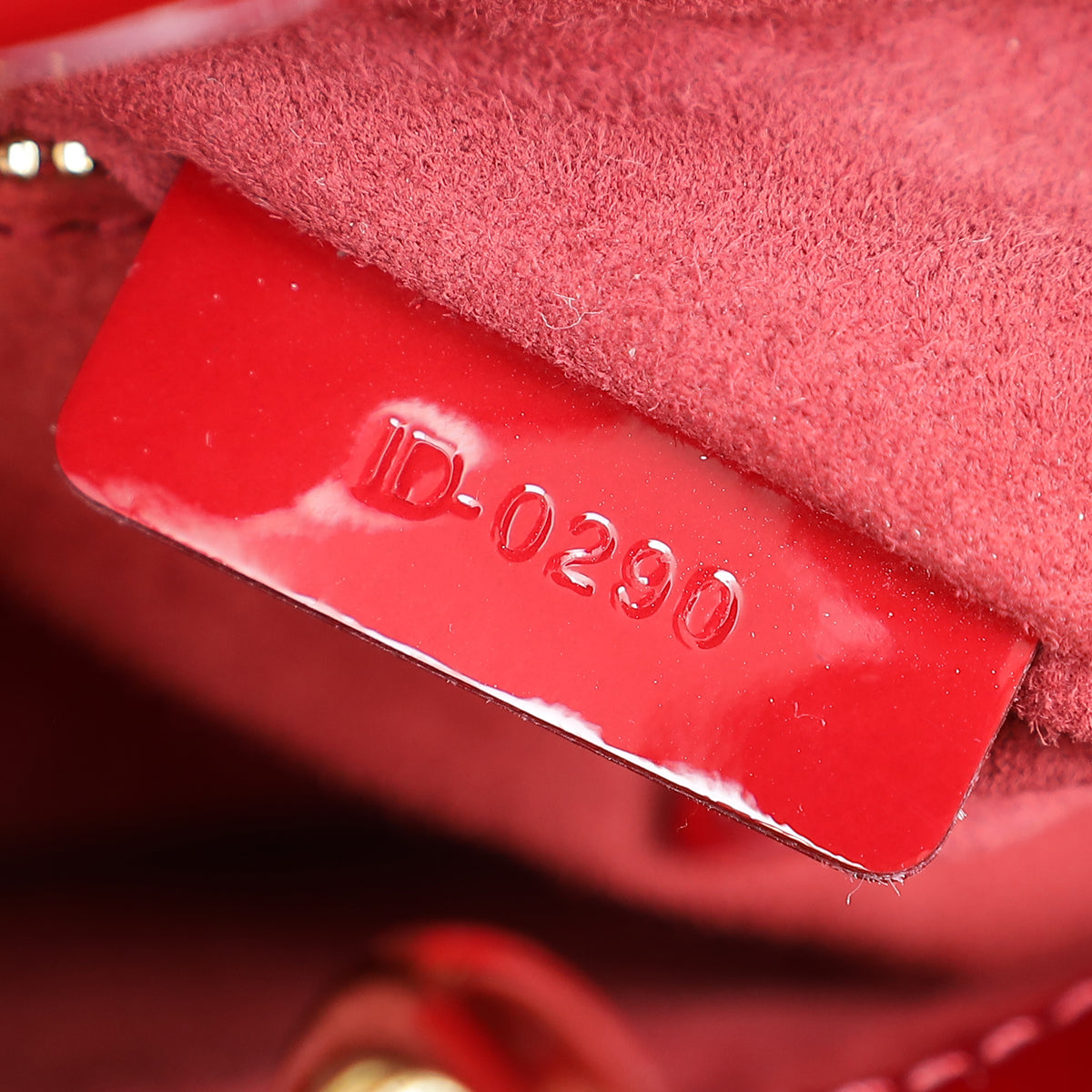 Christian Dior Cherry Red Lady Dior Mini Chain Bag