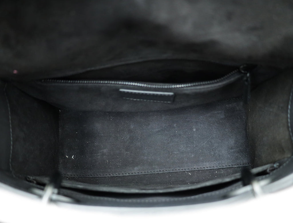 Christian Dior So Black Lady Dior Ultra Matte Medium Bag