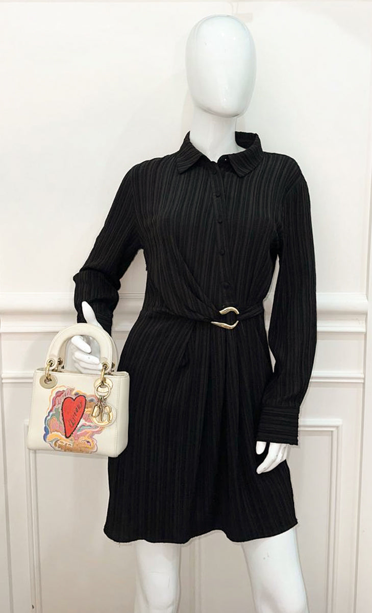 Christian Dior  Off White Multicolor Ltd. Ed. Amour Print Chain Mini Lady Dior Bag