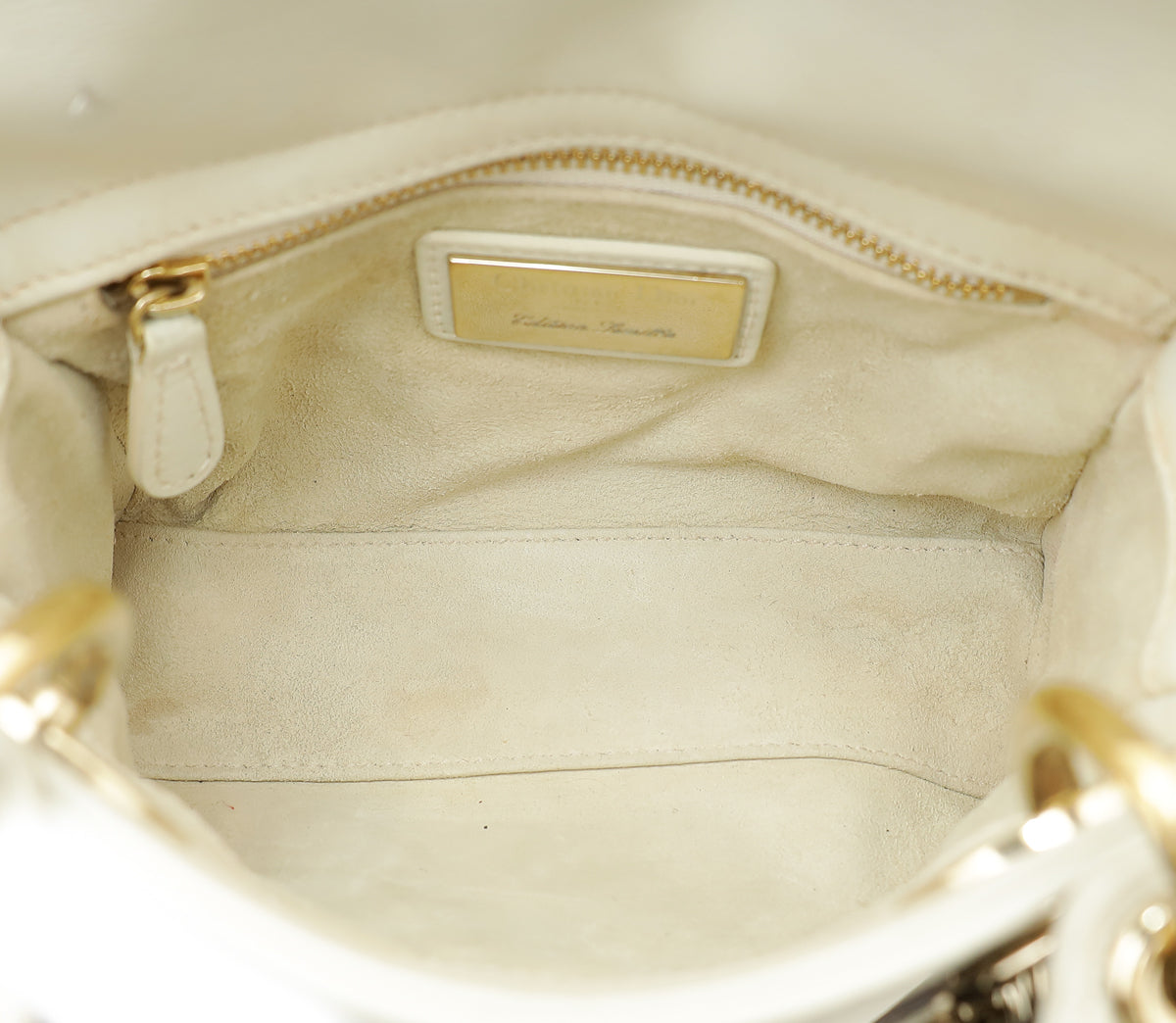 Christian Dior  Off White Multicolor Ltd. Ed. Amour Print Chain Mini Lady Dior Bag