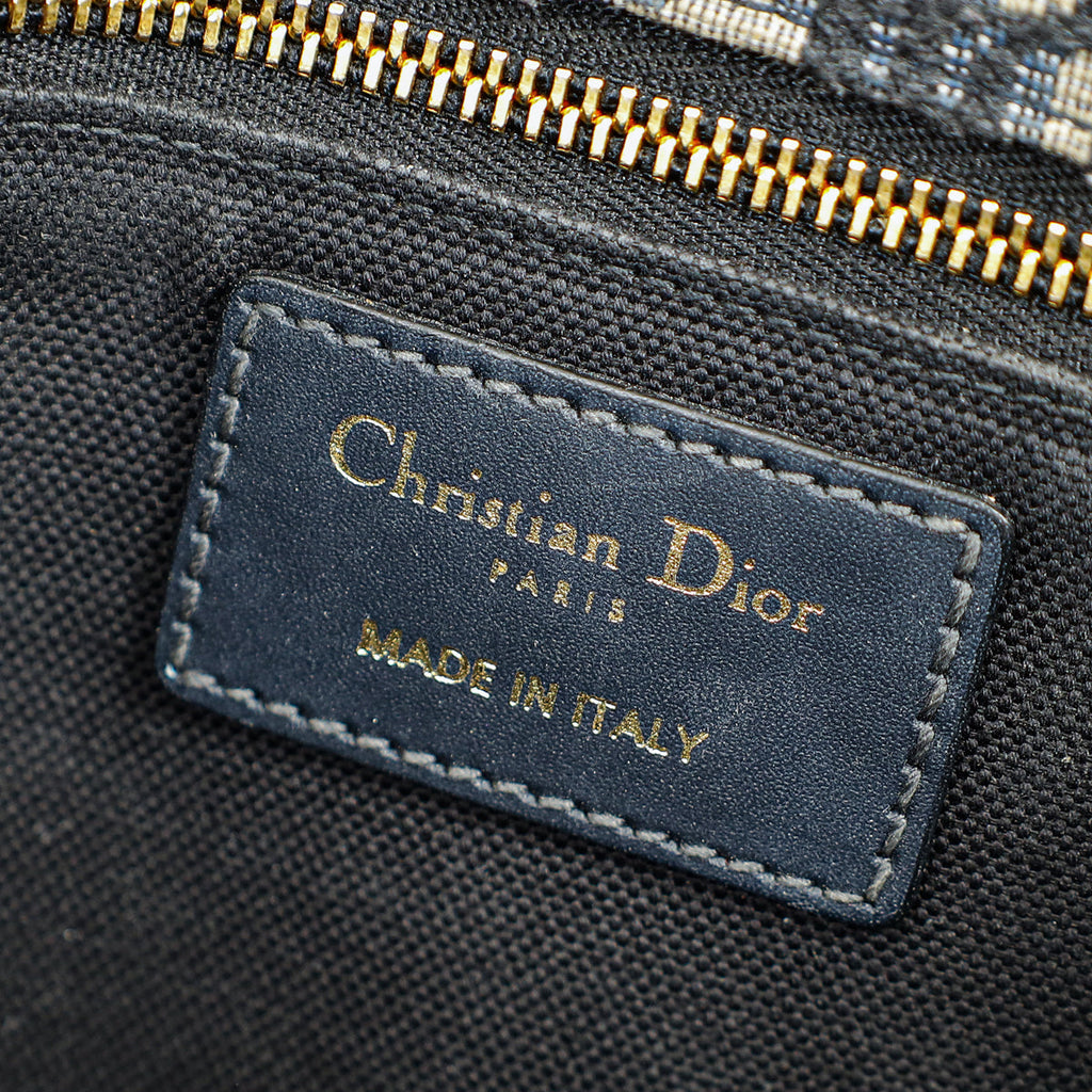 Christian Dior Blue Oblique 30 Montaigne Flap Shoulder Bag