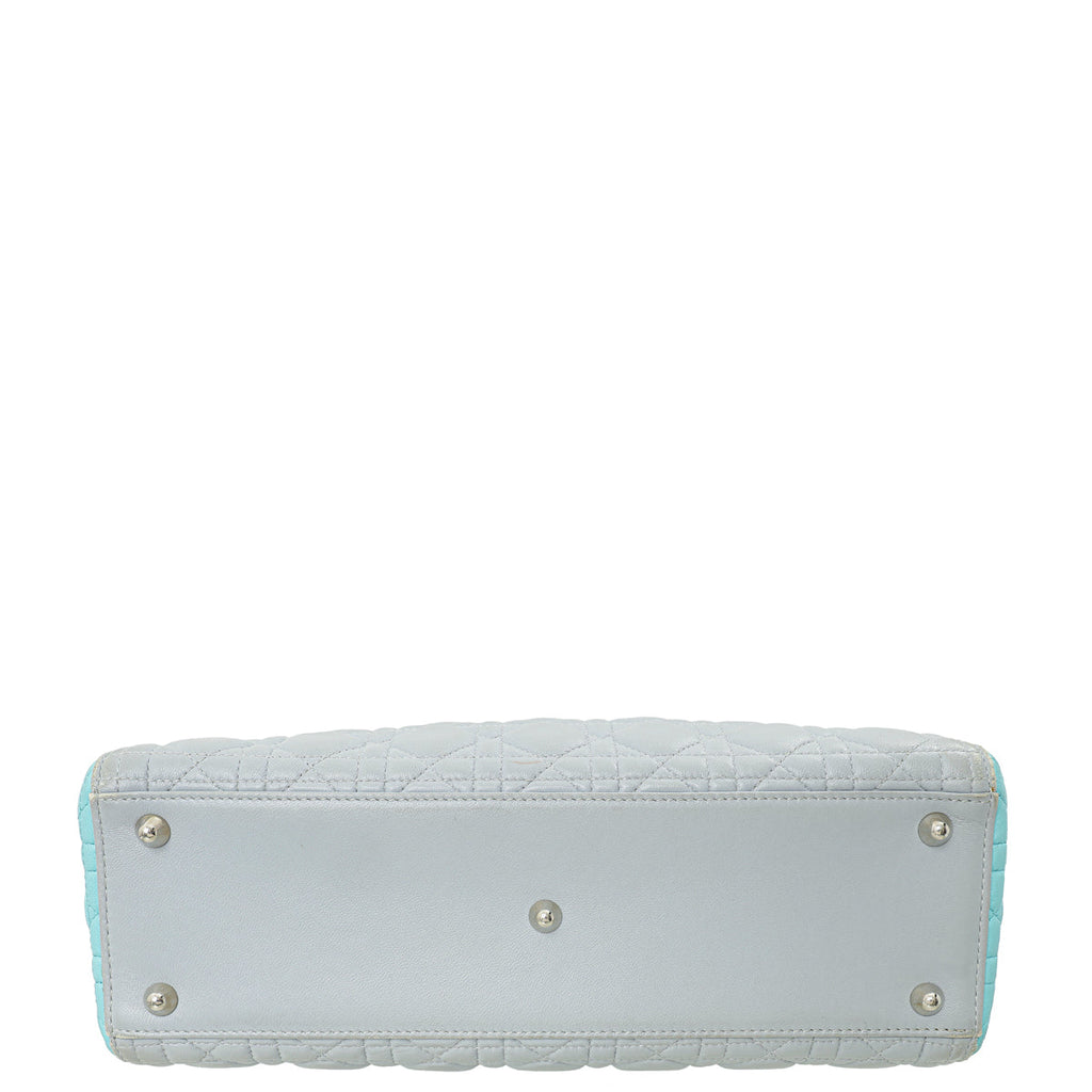 Christian Dior Bicolor Lady Dior Large Bag