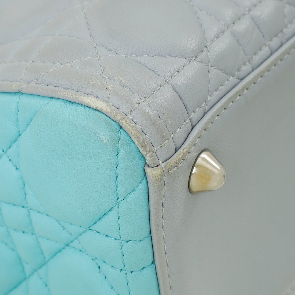 Christian Dior Bicolor Lady Dior Large Bag