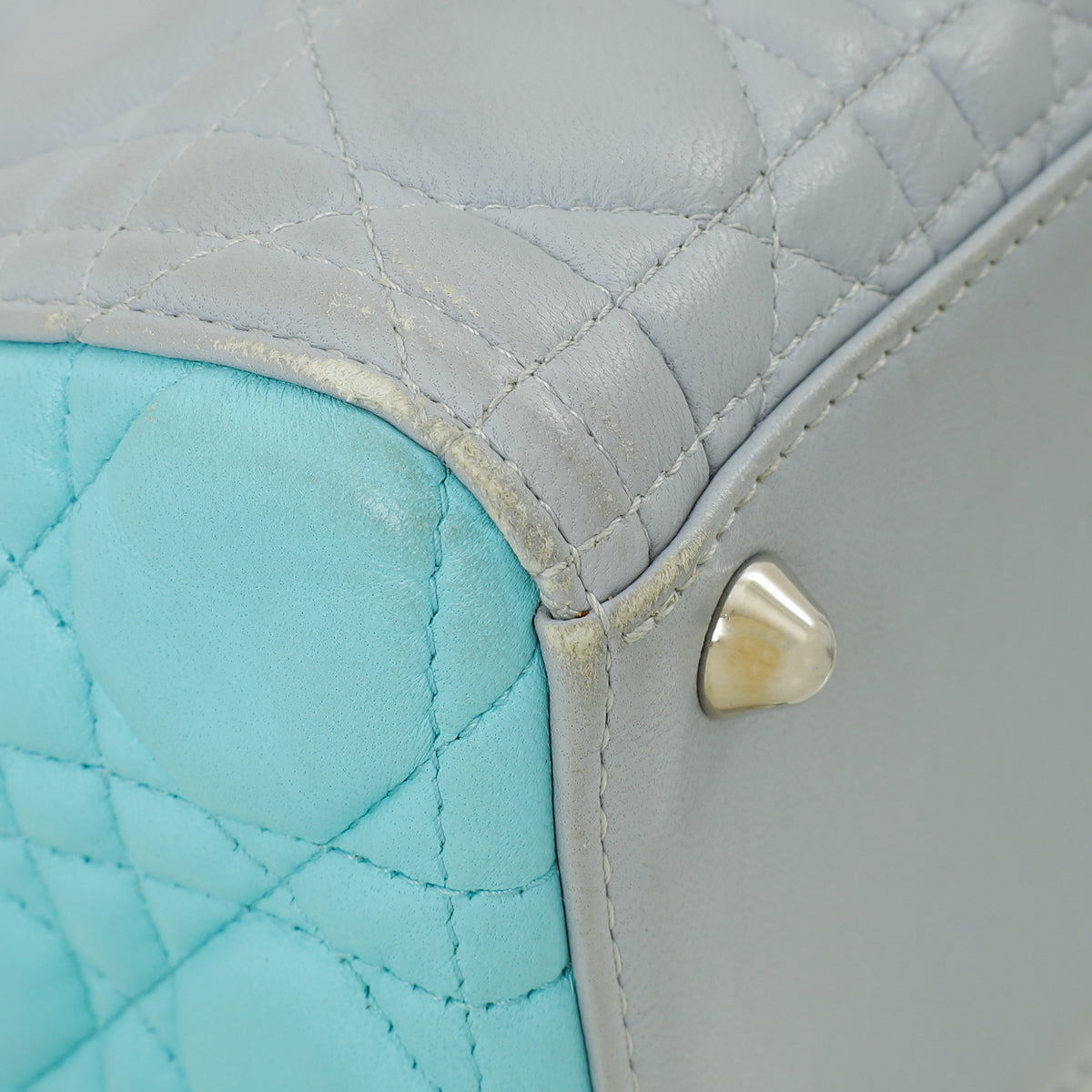 Christian Dior Bicolor Lady Dior Large Bag