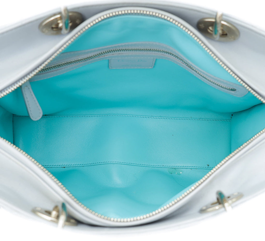 Christian Dior Bicolor Lady Dior Large Bag