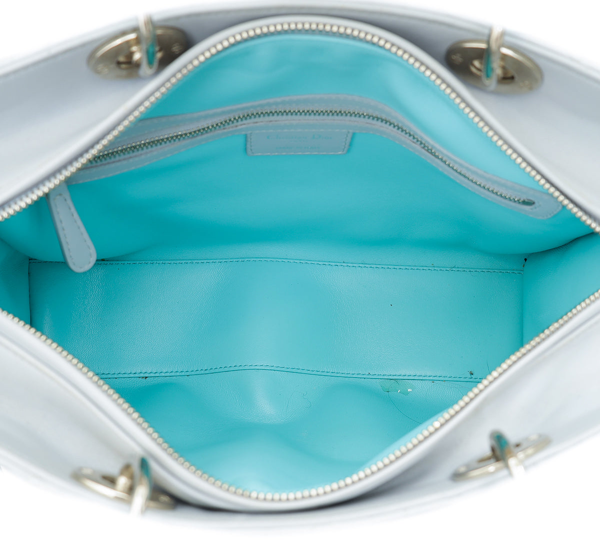 Christian Dior Bicolor Lady Dior Large Bag