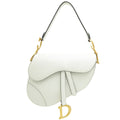 Christian Dior White Saddle Medium Bag