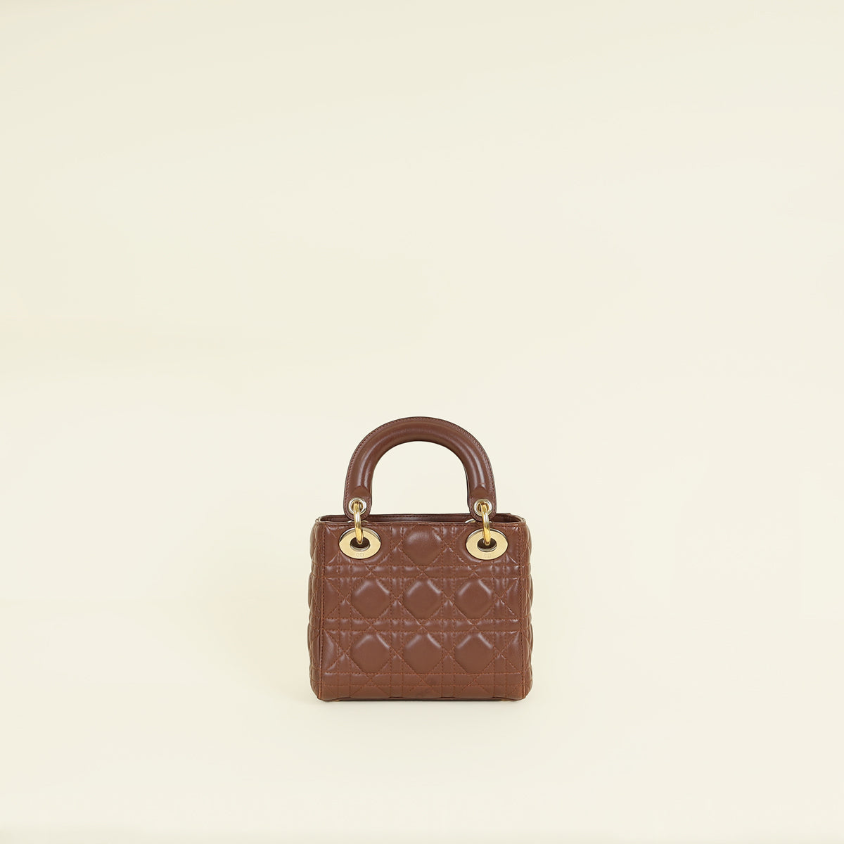 Christian Dior Brown Mini Lady Dior Bag