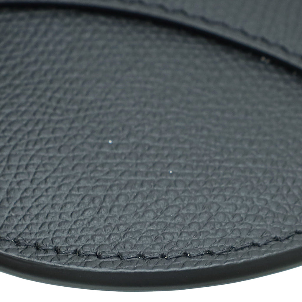 Christian Dior Black Saddle Flat Belt Pouch