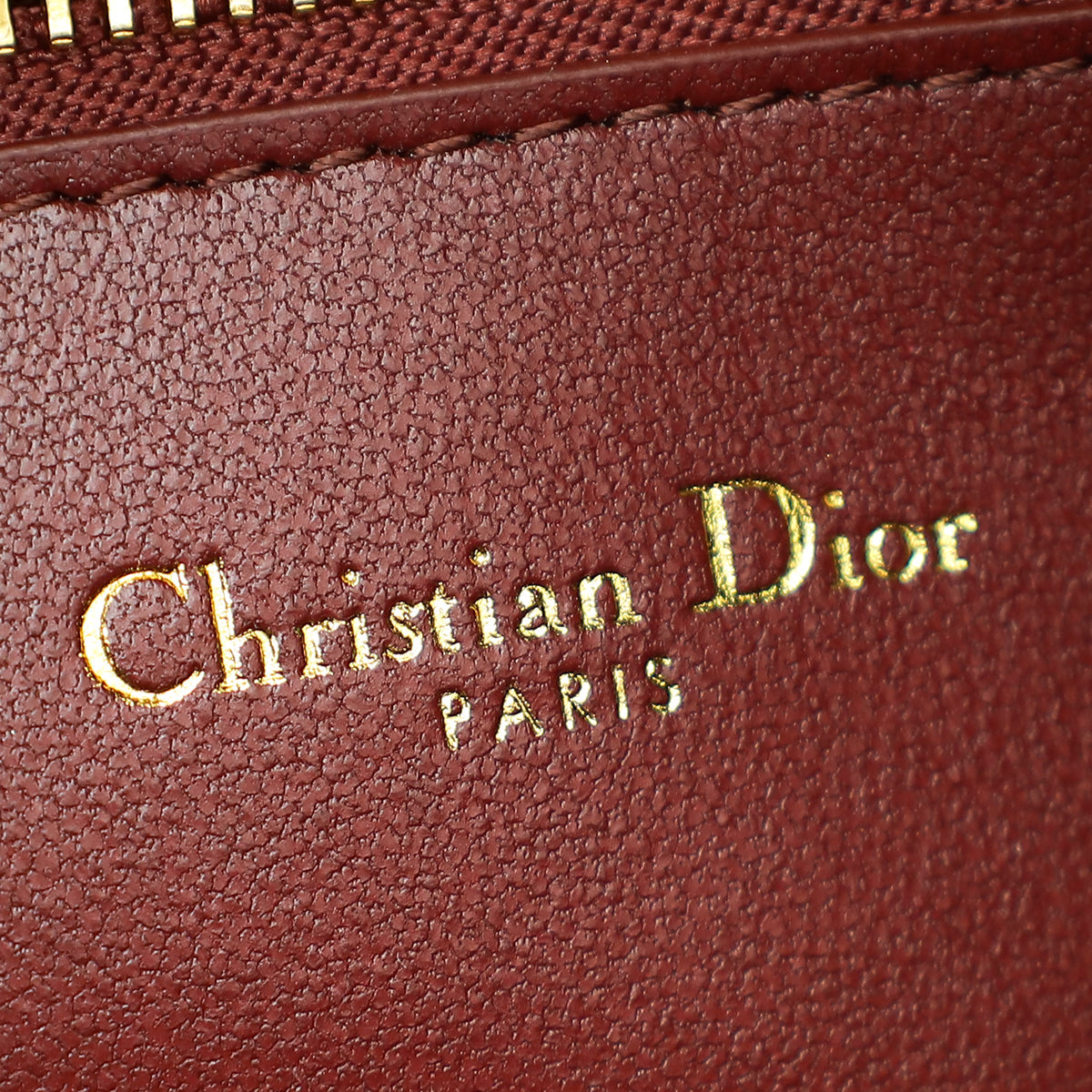 Christian Dior Burgundy Caro Double Pouch Bag