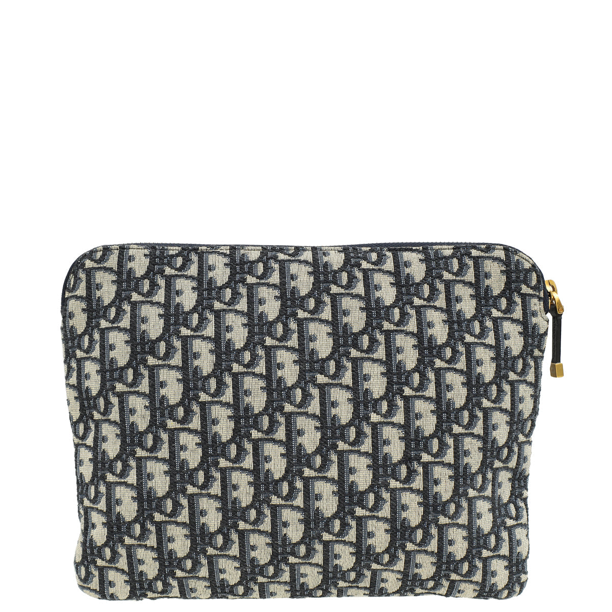 Christian Dior Navy Blue Oblique Dior Travel Travel Kit Pouch