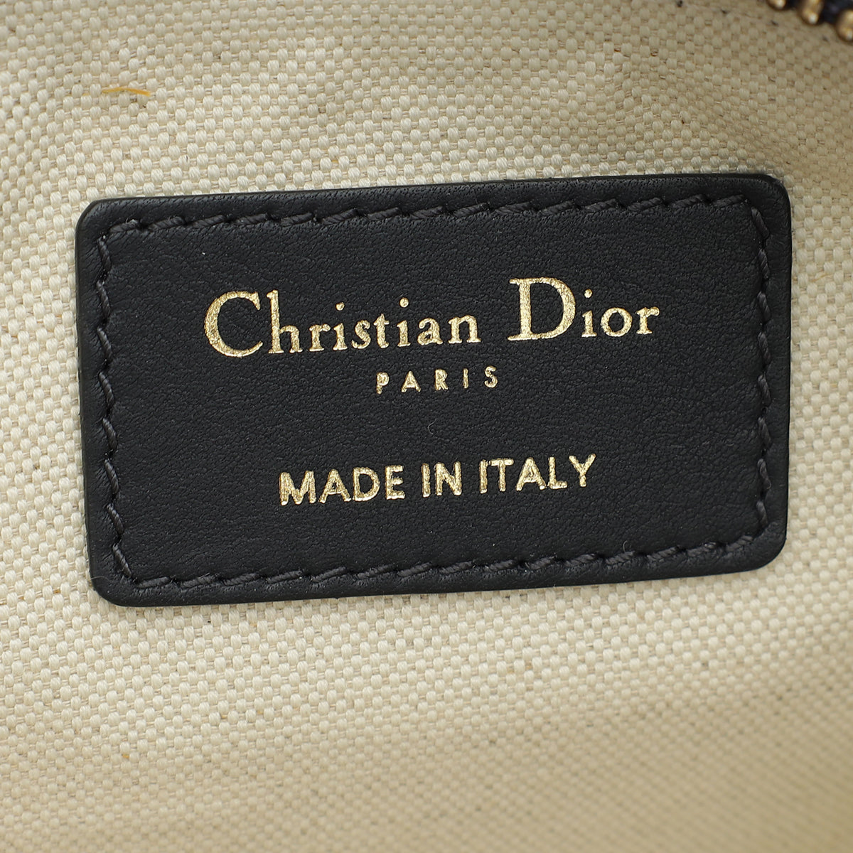 Christian Dior Navy Blue Oblique Dior Travel Travel Kit Pouch