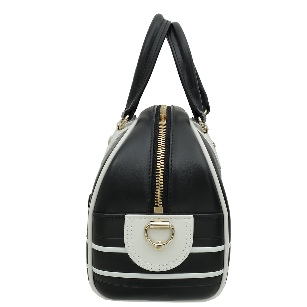 Christian Dior Bicolor Vibe Zip Small Bowling Bag