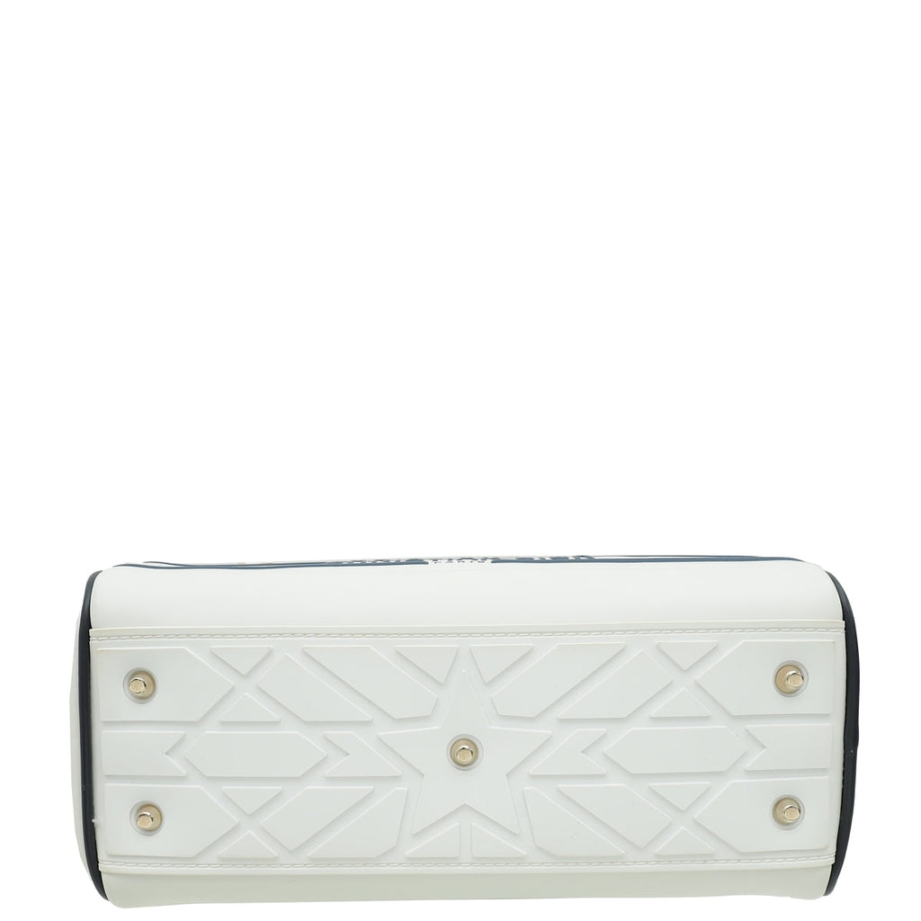 Christian Dior Bicolor Vibe Zip Small Bowling Bag
