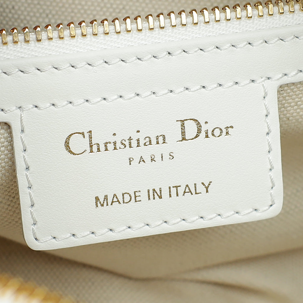 Christian Dior Bicolor Vibe Zip Small Bowling Bag