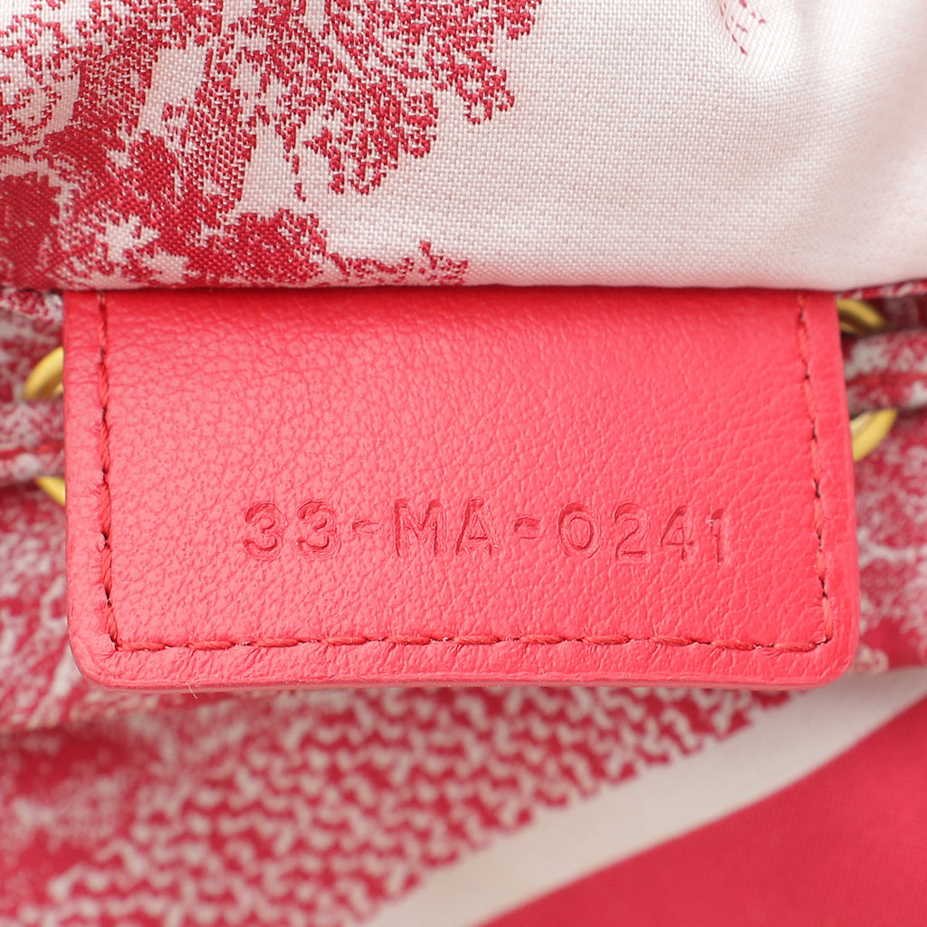 Christian Dior Fuchsia Toile De Jouy Dior Travel Pouch