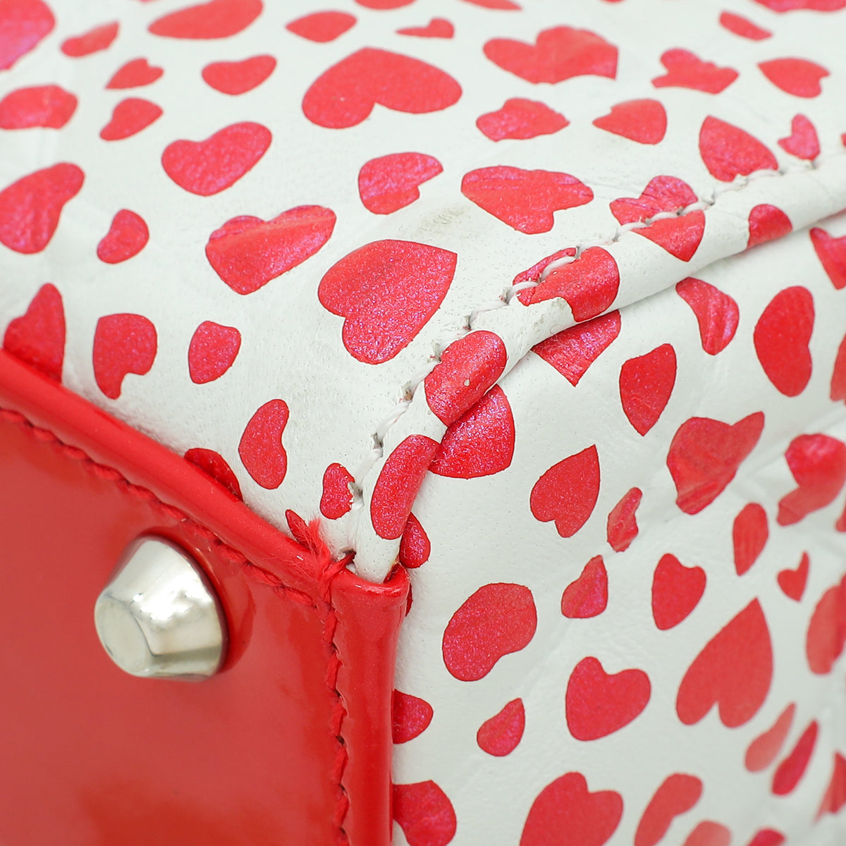 Christian Dior Lady Dior Hearts Print Micro Bag