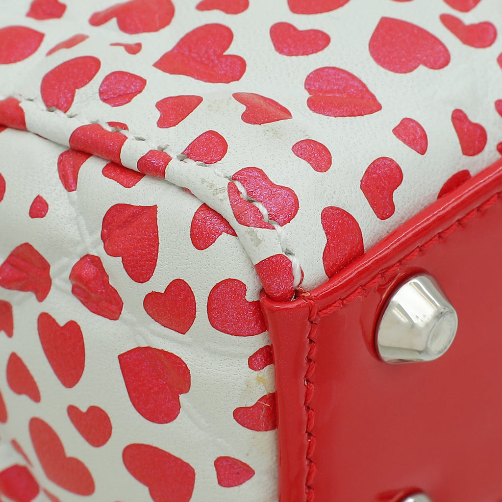Christian Dior Lady Dior Hearts Print Micro Bag