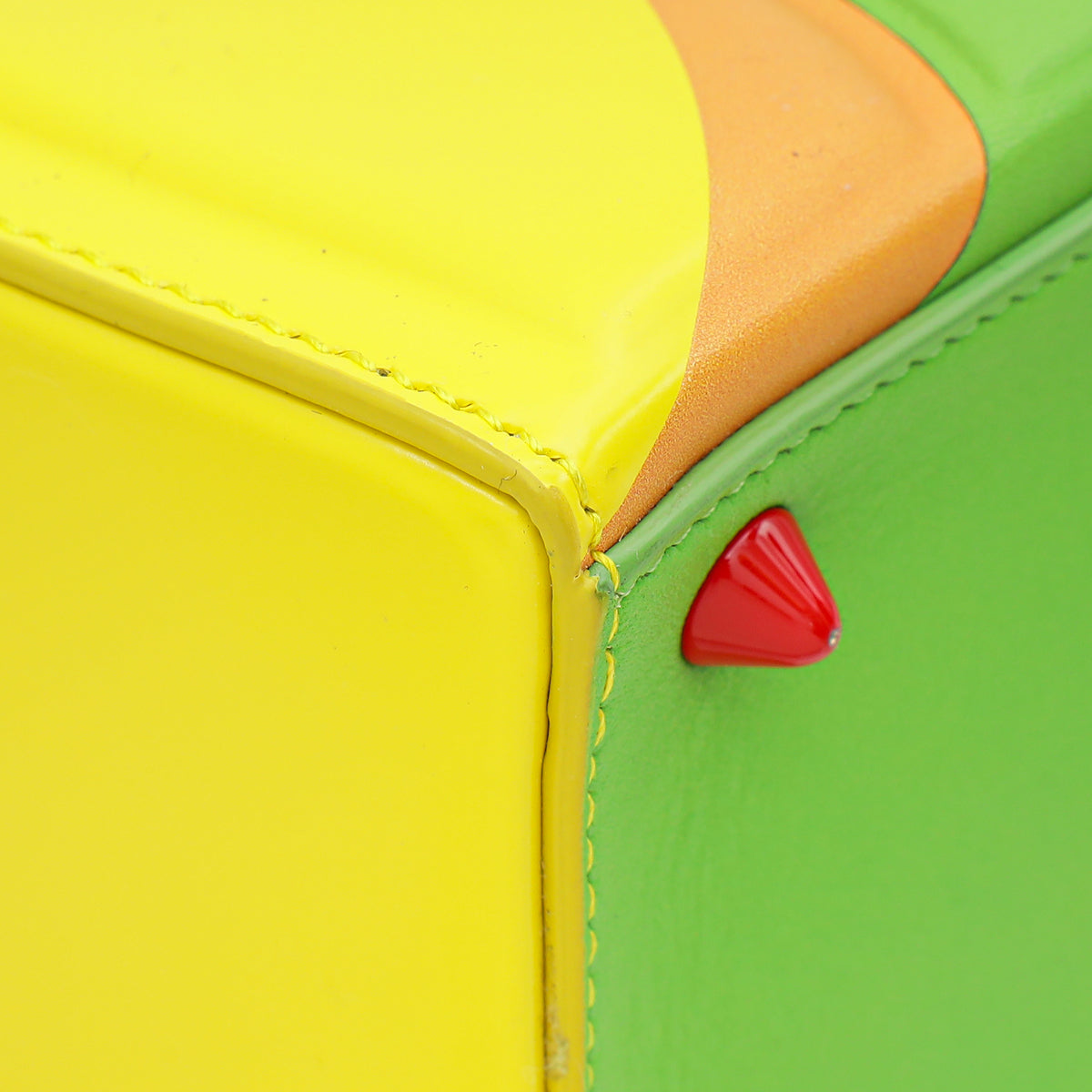 Christian Dior Yellow Multicolor Art Ltd. Ed. Leonhard Hurzlmeier Lady Dior Medium Bag