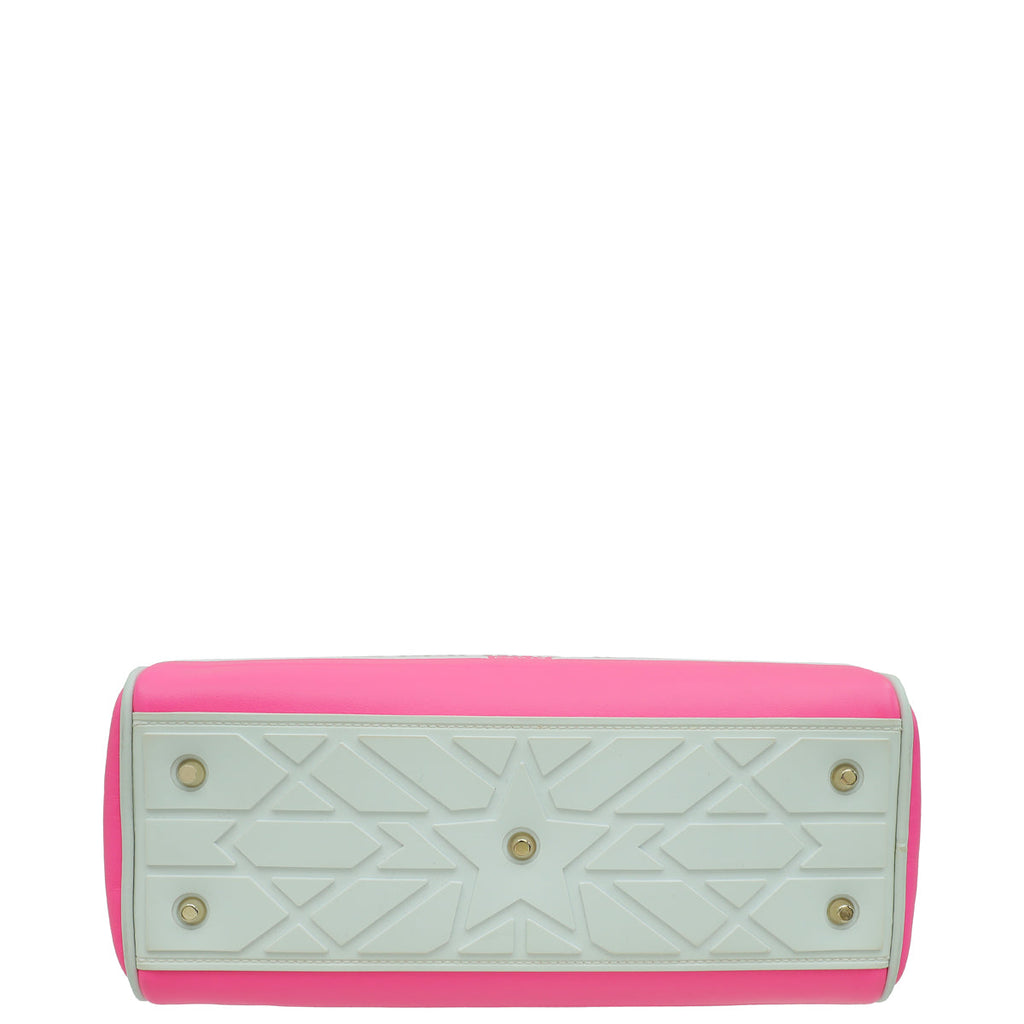 Christian Dior Bicolor Vibe Zip Small Bowling Bag
