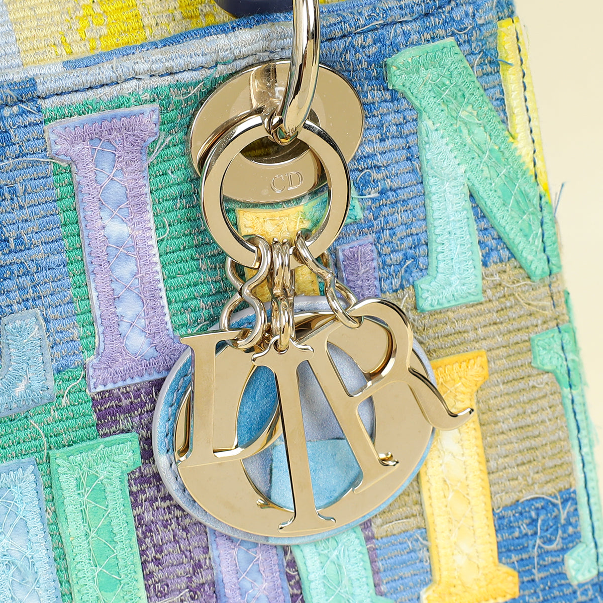Christian Dior Multicolor X Ghada Amer Lady Dior Medium Bag