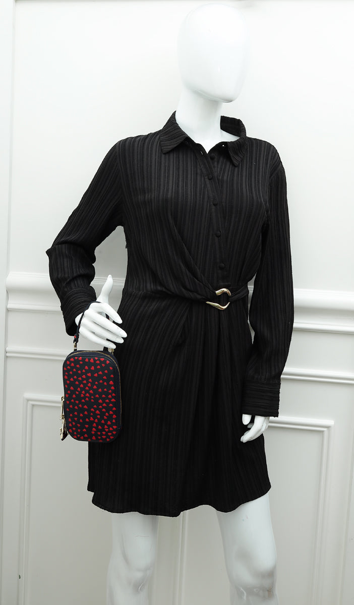Christian Dior Bicolor I Love Paris Phone Holder Bag