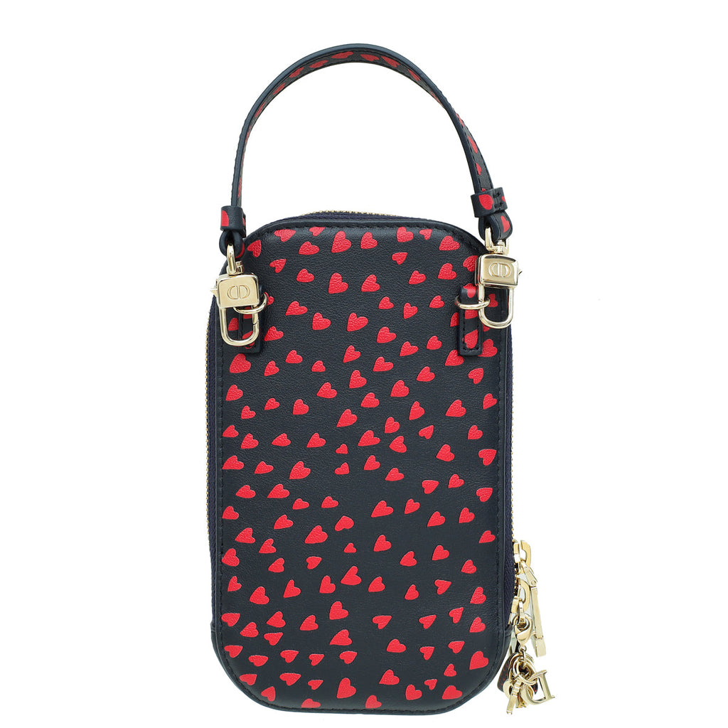 Christian Dior Bicolor I Love Paris Phone Holder Bag