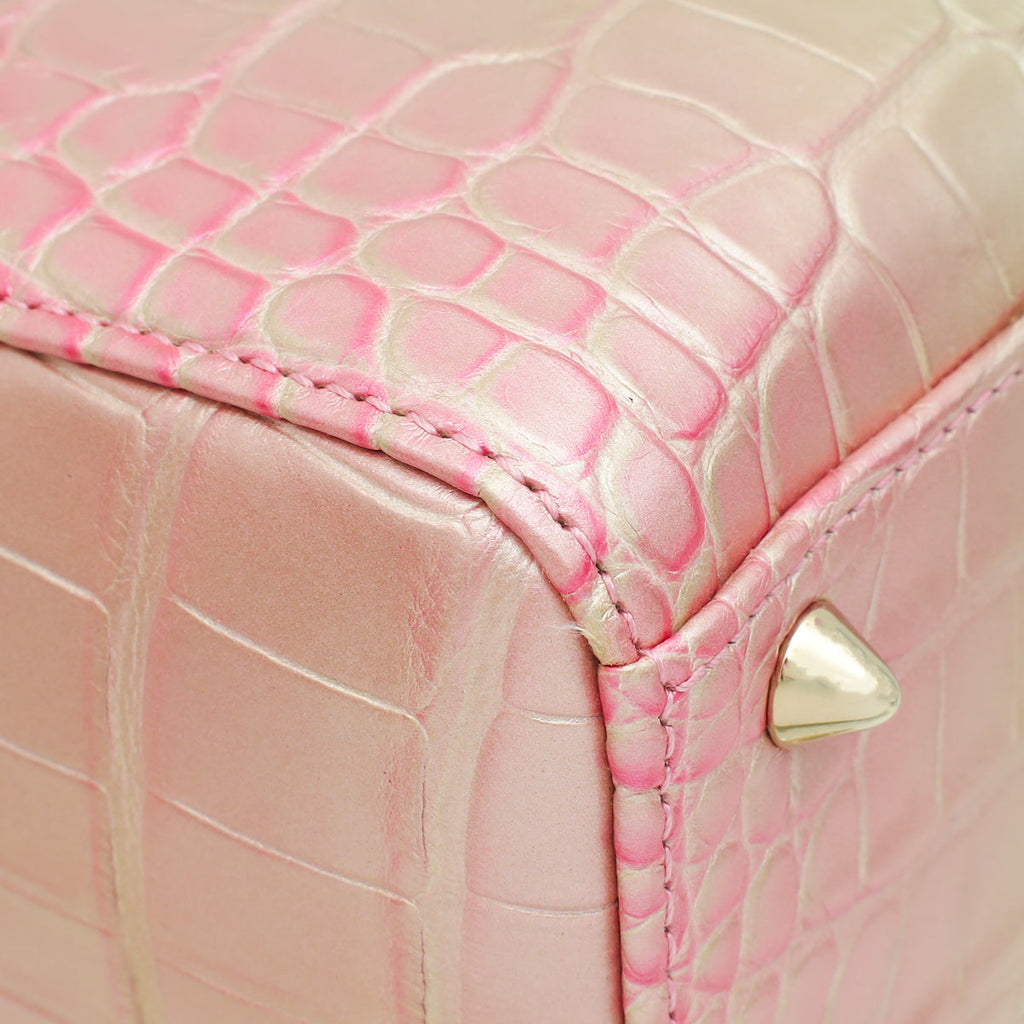 Christian Dior Metallic Bicolor Alligator Lady Dior Small Bag