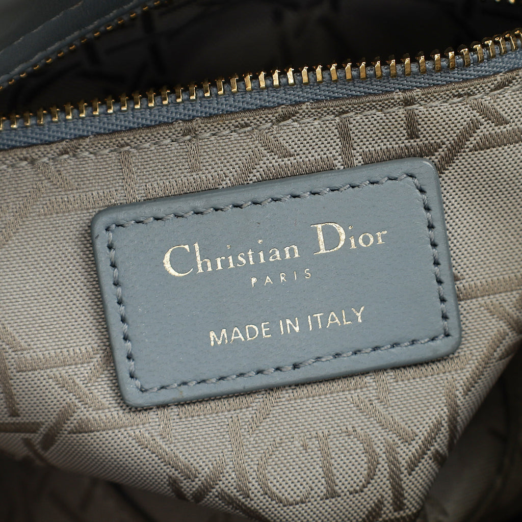 Christian Dior Cloud Blue Chain Mini Lady Dior Bag