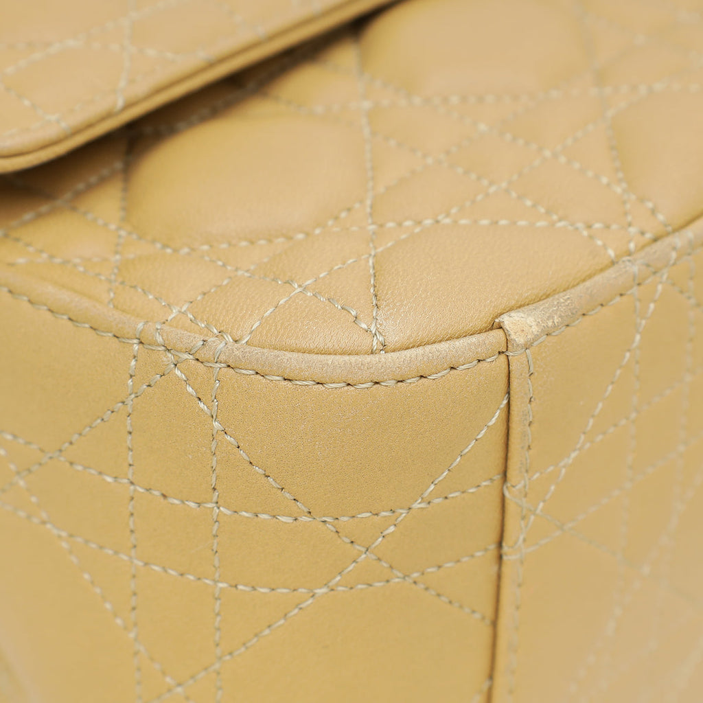 Christian Dior Beige Miss Dior Large Flap Bag