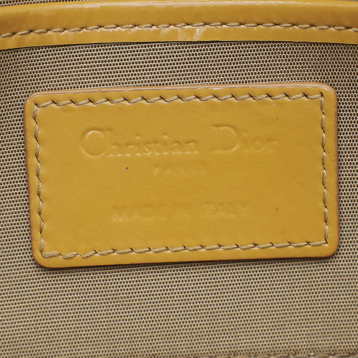 Christian Dior Beige Lady Dior Convertible Chain Clutch Bag