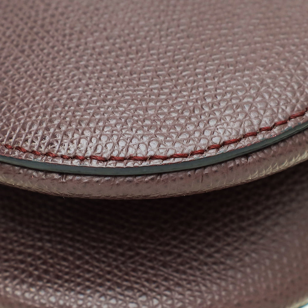 Christian Dior Burgundy Mini Saddle Bag w/Strap