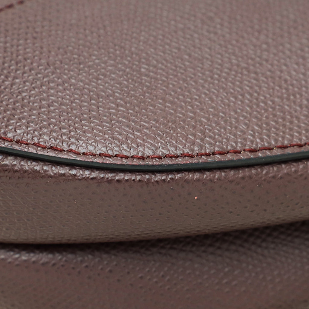 Christian Dior Burgundy Mini Saddle Bag w/Strap