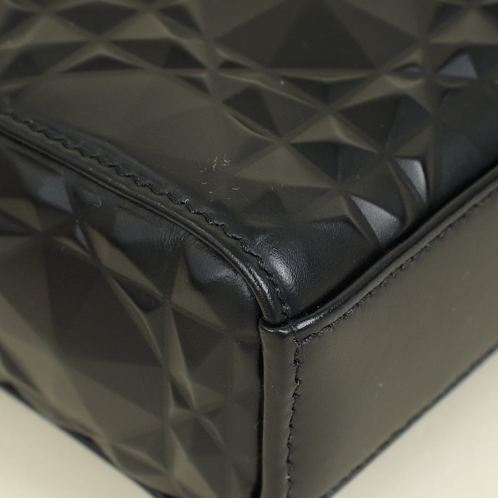 Christian Dior Black Cannage Diamond Lady D-Joy Medium Bag