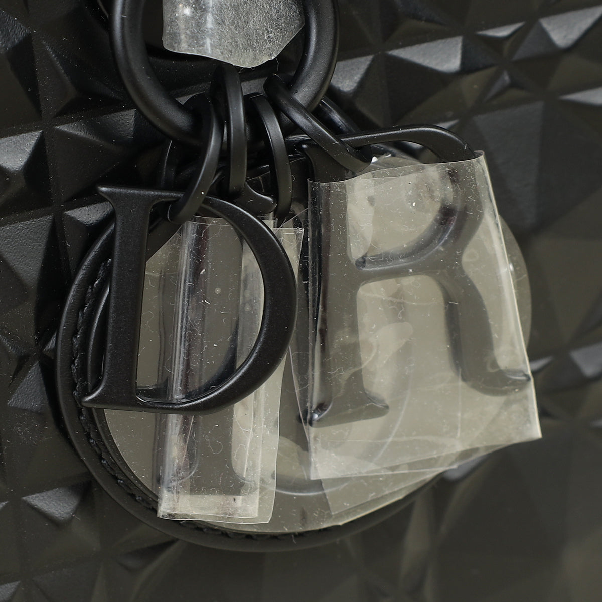 Christian Dior Black Cannage Diamond Lady D-Joy Medium Bag