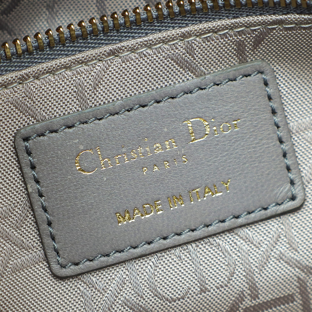 Christian Dior Gray My ABCDior Lady Dior Small Bag