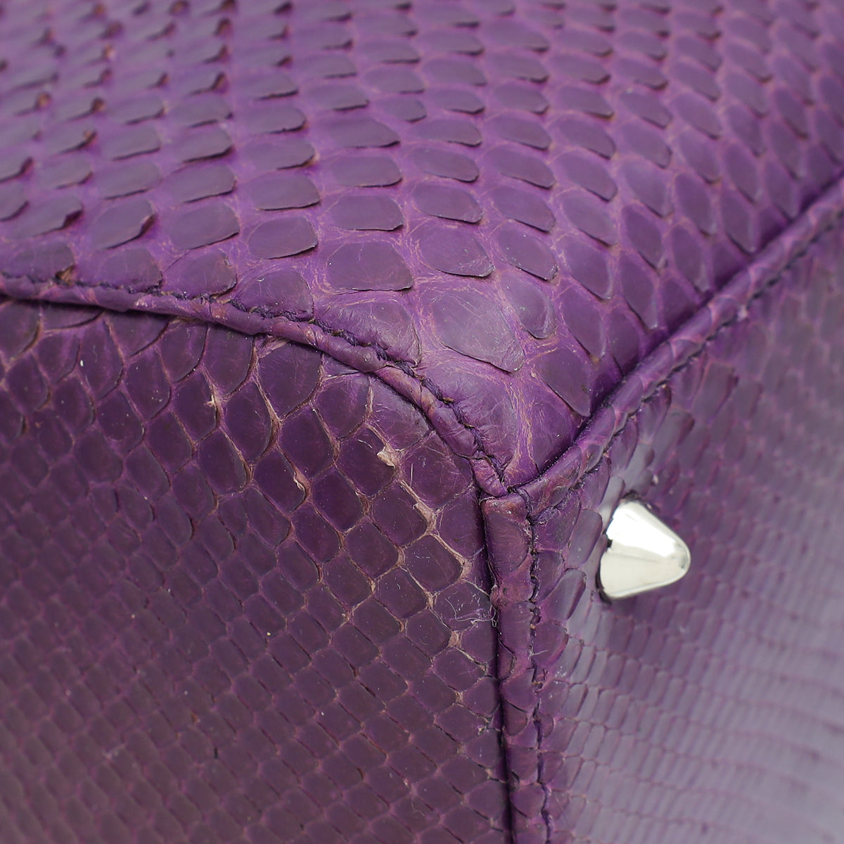 Christian Dior Violet Python Lady Dior Medium Bag