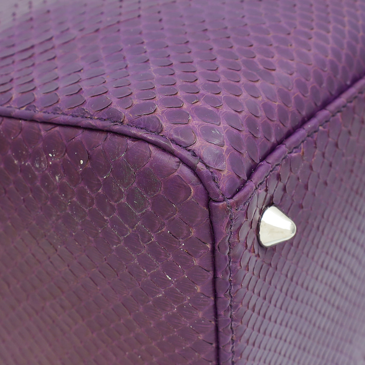 Christian Dior Violet Python Lady Dior Medium Bag