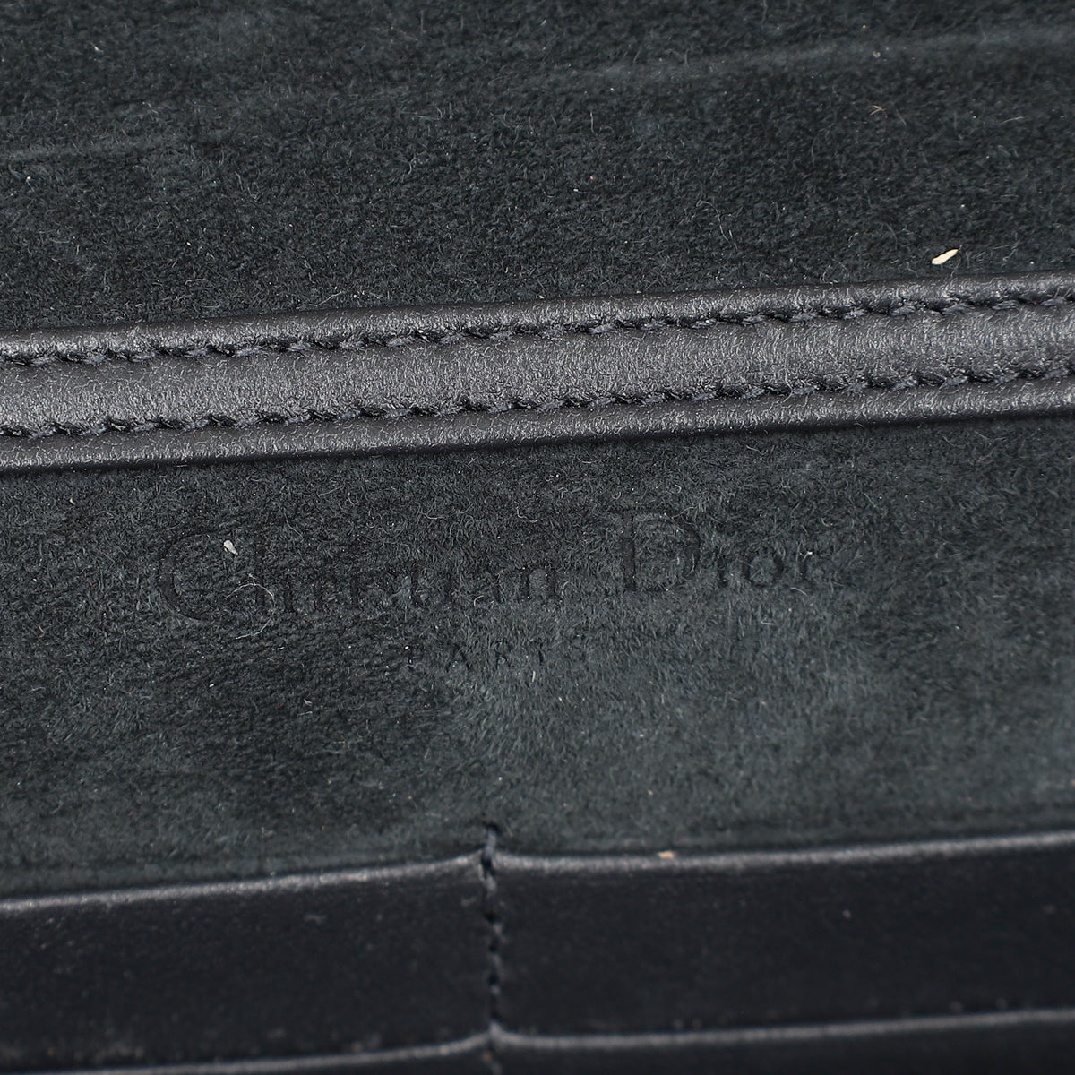 Christian Dior Silver 30 Montaigne Microcannge 2 Way Chain Pouch