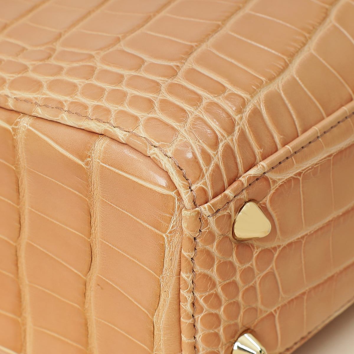 Christian Dior Blush Nude Alligator w/ Crystal Lady Dior Small Bag