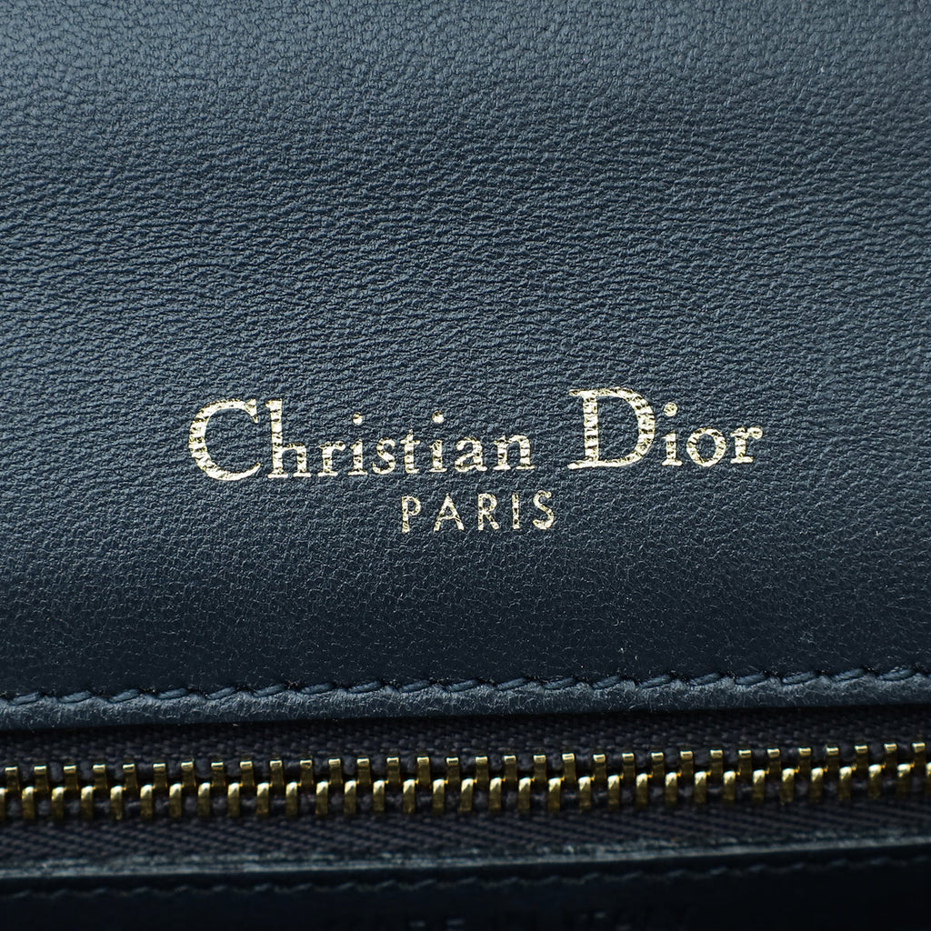 Christian Dior Champaigne Diorama Micro Cannage Medium Flap Bag