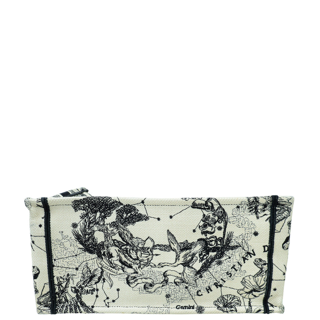 Christian Dior Bicolor Book Tote Zodiac Medium Bag