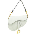Christian Dior White Saddle Medium Bag