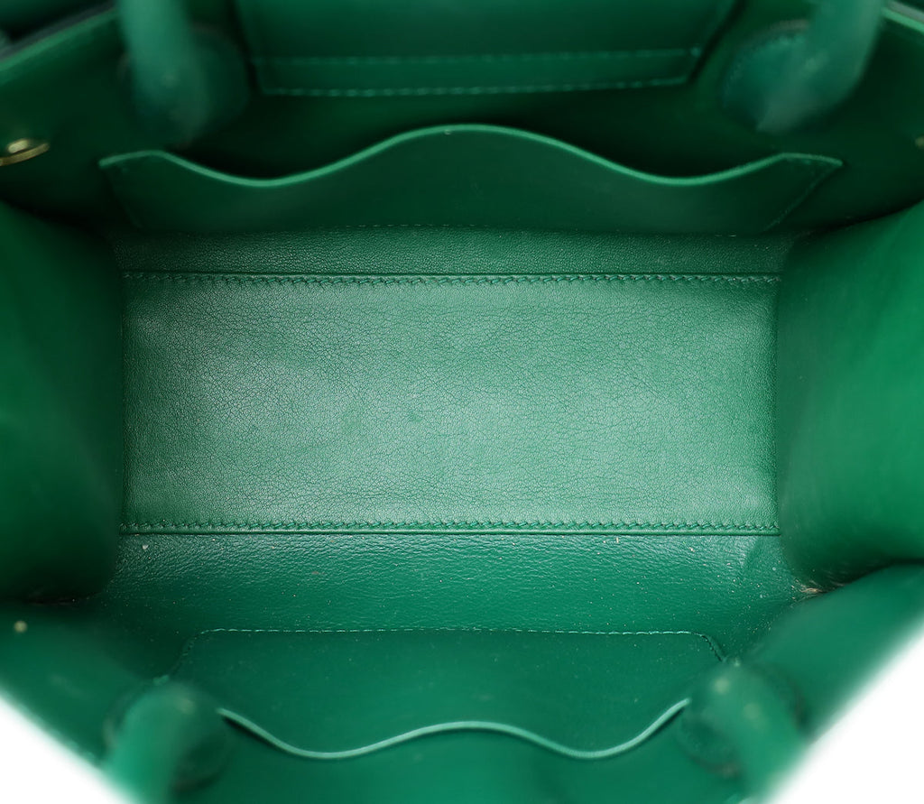 Christian Dior Green Diorever Mini Top Handle Bag