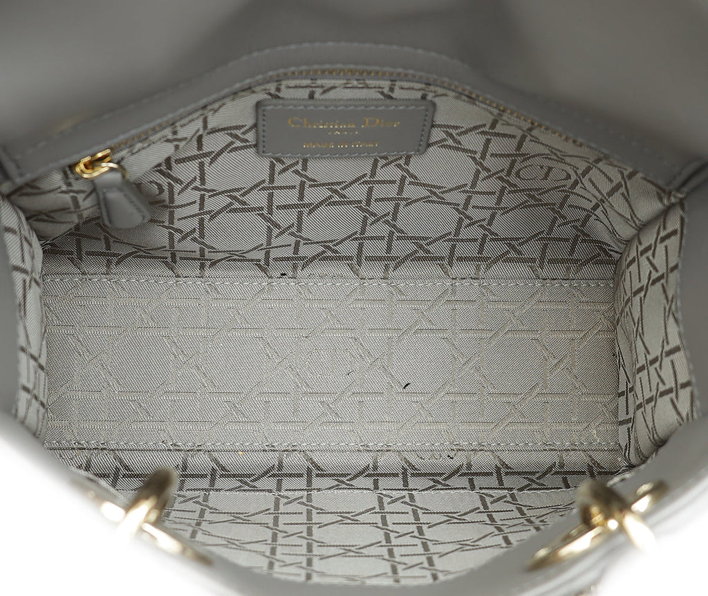 Christian Dior Grey Lady Dior My ABCDior Small Bag