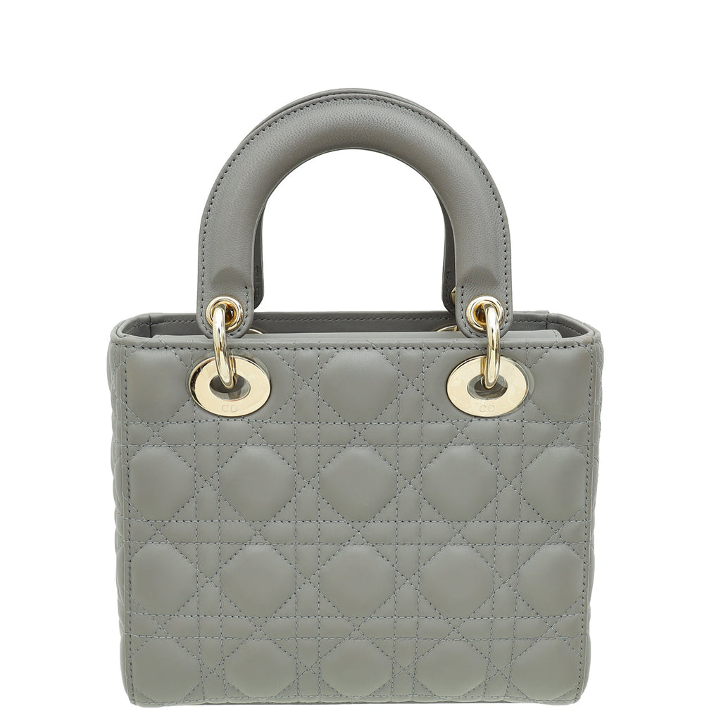 Christian Dior Grey Lady Dior My ABCDior Small Bag