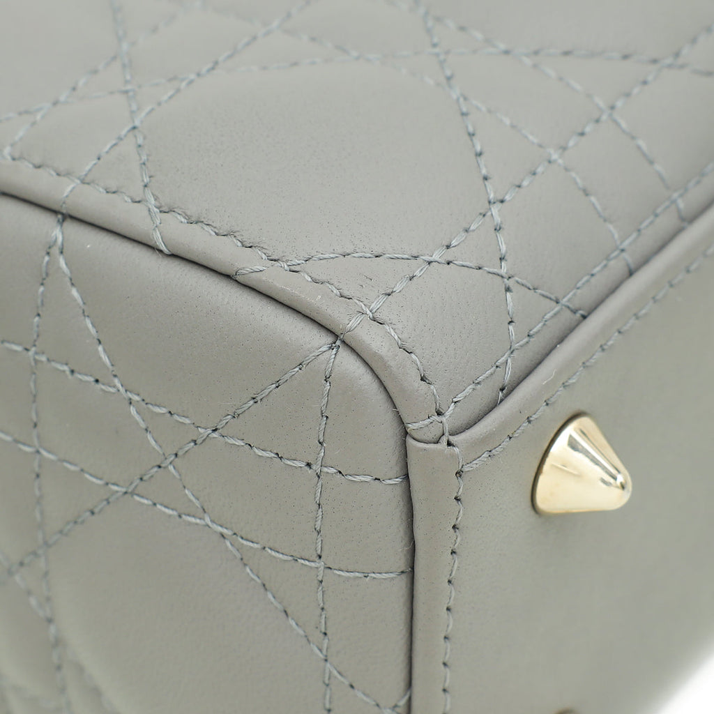 Christian Dior Grey Lady Dior My ABCDior Small Bag