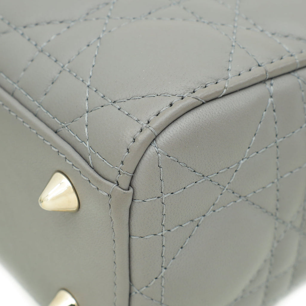Christian Dior Grey Lady Dior My ABCDior Small Bag