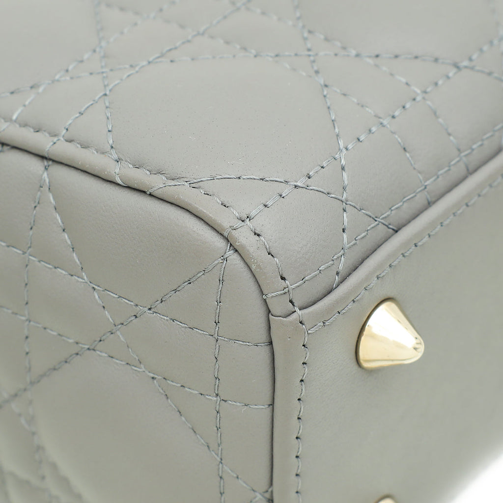 Christian Dior Grey Lady Dior My ABCDior Small Bag